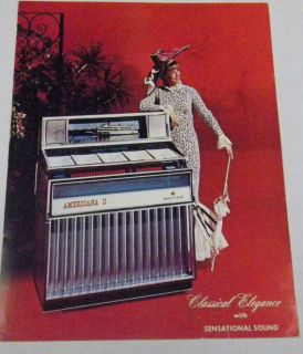 VINTAGE Wurlitzer Advertising Brochure Americana II Classical Elegance
