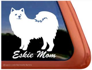 ESKIE MOM American Eskimo Dog Window Sticker Decal