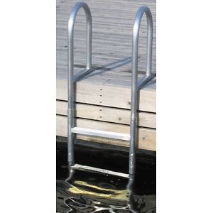 Dock Edge Welded Aluminum 5 Step Fixed Ladder 400 lb Capacity 2015 F