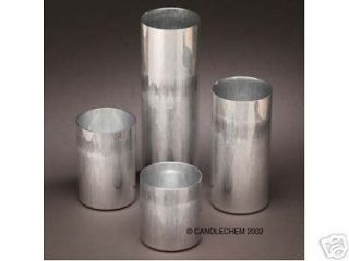 Round Pillar Seamless Aluminum Candle Molds 3 inch size (You Choose