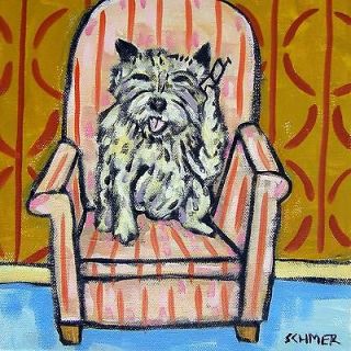 cairn terrier cell phone picture animal dog art tile
