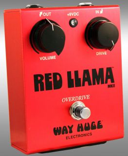 Way Huge by Dunlop WHE203 Red Llama Boutique Style Overdrive Pedal