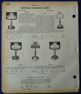 Coleman Gasoline Lanterns Lamps Parts Original Vintage 1930s Union