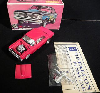 AMT 69 FORD FALCON FUNNY CAR 1/25 SCALE VINTAGE MODELKIT BUILT