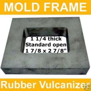 Lost Wax Casting ALUMINUM Mold Frame RUBBER VULCANIZER 1 1/4 Thick