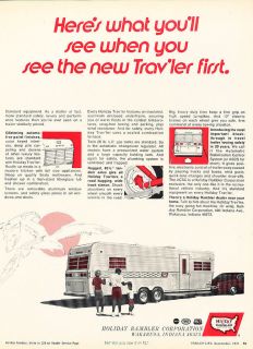 1971 Holiday Rambler Trailer Camper   Classic Vintage Advertisement Ad