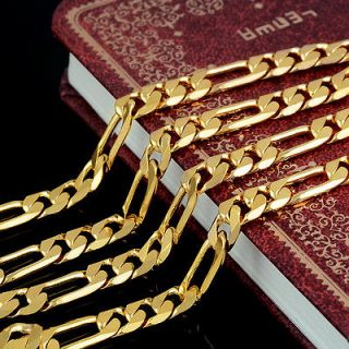 Mens Glittering Style Necklace Chain 14k Real Yellow Gold Filled