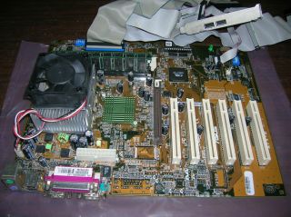 A7V E Athlon ASUS Motherboard 1000MHz AMD CPU Heatsink Fan 256MB Ram