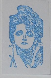MINI NOSTALGIC VICTORIAN WOMAN PORTRAIT ~ unmounted rubber stamp 5257C