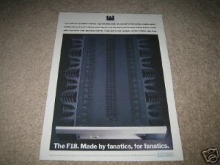 Musical Fidelity F18 Tube Amp Ad from 1994,HIGH END
