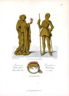 1879 Hefner Altenec k #259 Anna von Hohenlohe and Conrad von Weinsberg