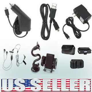 6in1 Car+Home Charger+Case+Holder+Headset+USB Cable For Casio Hitachi