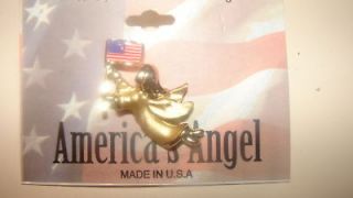 150 PATRIOTIC GOLD ANGEL PINS WHOLESALE