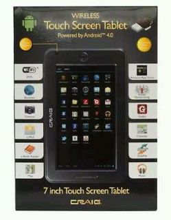 CRAIG 7 ANDROID TOUCHSCREEN TABLET 4GB CMP741e *NEW IN BOX*ICS CAMERA