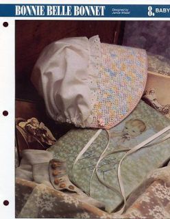 Bonnie Belle Baby Bonnet Annies Plastic Canvas Pattern  30 Days To