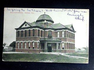 1908 Anderson School Orange TX post card
