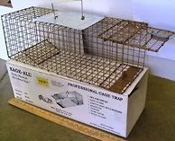 Cat Mink Rabbit Skunk Live animal cage trap KageAll Mod K151 trap.036c