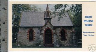Potomac Ed. postcard  Trinity Church, Shepherdstown, WV