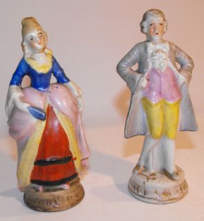 Antique Porcelain Aristocrat Figurines made in Japan.