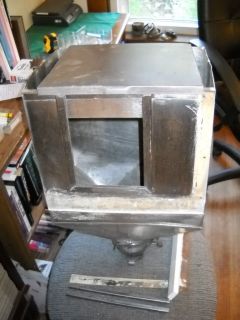 Vintage Hoosier Cabinet Built in Flour Bin , lid , trim