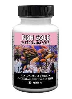 Fish Zole 250mg (Metronidazole ) 30ct