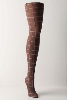 Anthropologie Mullion Tights Size S/M, Brown, Eloise