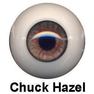 Eyeco Polyglass Doll Eyes Reborn BJD Chuck Hazel 22mm