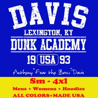 228 ANTHONY DAVIS DUNK funny uk Kentucky basketball jersey womens mens
