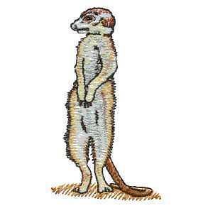 Epic Meerkat Meercat Look Out Iron on Patch
