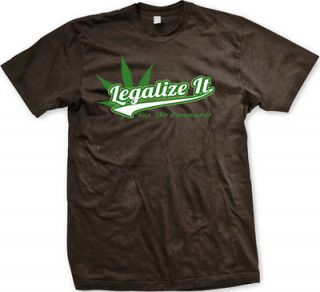 Legalize It Yes We Cannabis Mens T Shirt Tee Funny Pot Stoner Weed