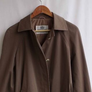 Womens AQUASCUTUM LONDON Hidden Buttons Belted Trench Over Coat