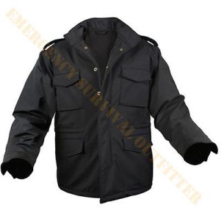 65 M65 Waterproof Security EMT Operator Softshell Duty Jacket   BLACK