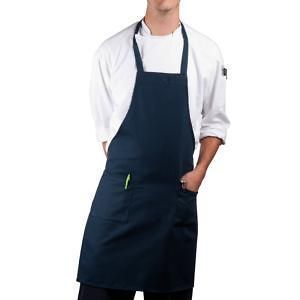 SPUN 2 POCKET COMMERCIAL KITCHEN APRON LOWER HAND POCKETS NEW