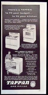 Vintage 1953 Tappan Gas Ranges Stoves Ovens Magazine Ad