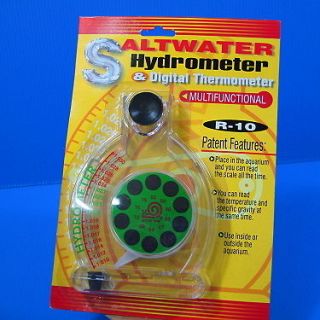 saltwater Hydrometer & Digital Thermometer aquarium NEW