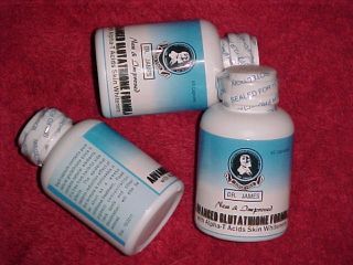 Lot of 4 AUTHENTIC Dr. James Advanced Glutathione Skin Whitening
