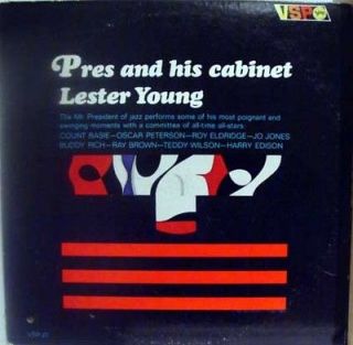 LESTER YOUNG pres and his cabinet LP VG VSP 27 Vinyl Record