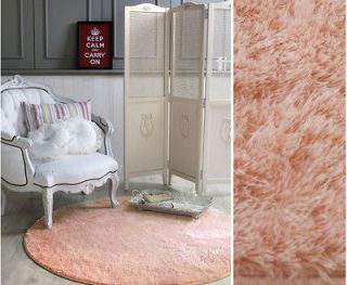 Soft Round Area Rug Carpet Washable Rugs Ivories,Beiges ,Browns