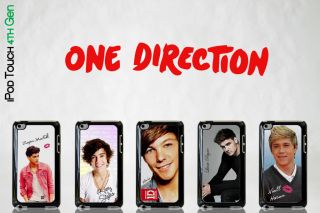 Black Apple iPod Touch 4th Gen One Direction Cases Harry Niall Louis