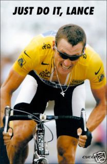 LANCE ARMSTRONG JUST DO IT, LANCE CYCLING POSTER