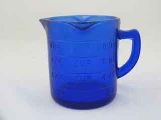 COBALT BLUE ONE CUP TRIPLE SPOUT MEASURING CUP