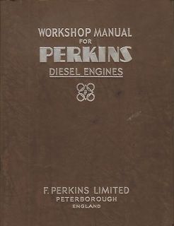 PERKINS P3 DIESEL ENGINE WORKSHOP SERVICE MANUAL 1952