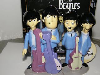 The Beatles Animated salt & pepper set 2004 collector set