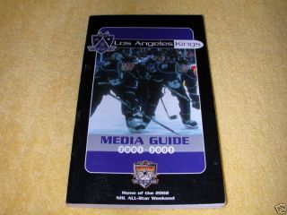 2001 2002 LOS ANGELES Kings Media Guide Book~LA Staples Center~NHL