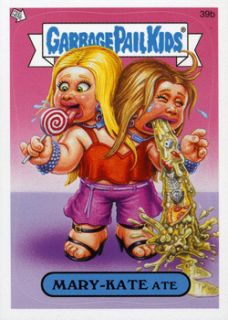 GARBAGE PAIL KIDS ANS4 39b MARY KATE ATE (and ashley)