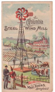 1947 Mast, Foos wind mill, c. 1890 lawnmower foldover Ashland