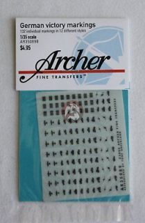 Archer 1/35 German Victory Markings (Black) AR35089B