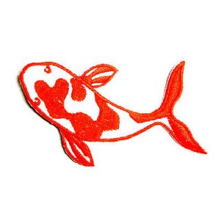 I0080 Upick Koi Fish Animal Kit Sew or Iron On Patch 2x3 Embroidered