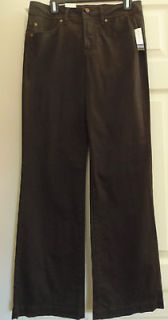 Kim Rogers Meridith Fit Aspen Brown Size 10 Womans Boot Cut Pants NEW