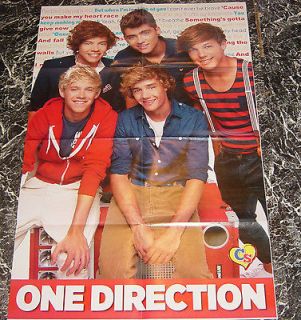 One Direction New 2 FT Foot Poster And 3 FREE Buttons Pins Harry